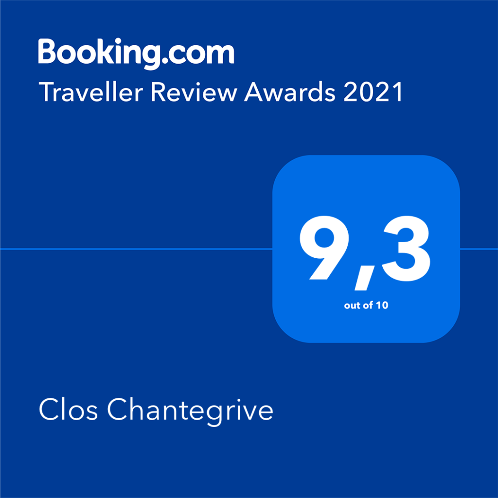 award 2021 Booking clos chantegrive